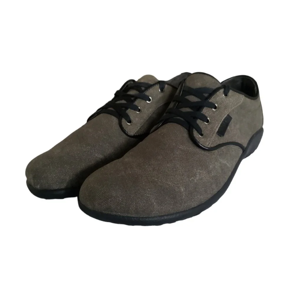 NAOT Tiaki Lace up Shoes Oxfords Gray Fabric Women's Size 9 - Picture 1 of 11